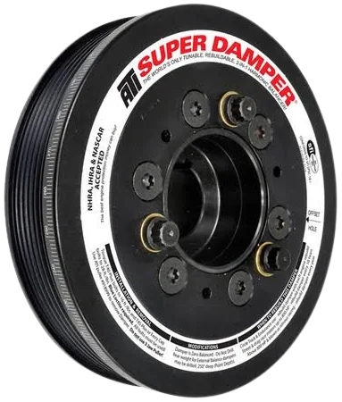 ATI Damper - 6.78in - Alum - 6 Grv - 10 Percent UD - LS1/2/3/6 - 97-13 - Y Body - No A/C - 3 Ring