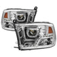 SPYDER xTune Dodge Ram 2009-2014 Halo LED Projector Headlights - Chrome PRO-JH-DR09-CFB-C 9036743