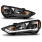 Anzo 2013-2015 Hyundai Genesis Projector Headlights w/ Plank Style Design B