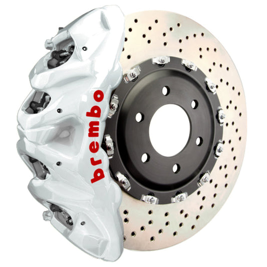 Brembo 25+ BMW X3 M50 xDrive (G45) Front GT BBK 8 Piston Cast 412x38 2pc Rotor Drilled - White 1Q1.9638A6