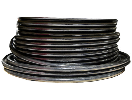 Aeromotive PTFE SS Braided Fuel Hose - Black Jacketed - AN-12 x 12ft 15334