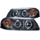 Anzo 2000-2005 Chevrolet Impala Projector Headlights w/ Halo Black