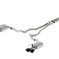Ford Racing 2024 Mustang 5.0L Extreme Non-Active Cat-Back Exhaust w/Valance - Black Tip M-5200-M5EBV