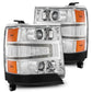 AlphaRex 16-18 Chevy 1500HD LUXX LED Proj Headlights Chrome w/Seq Actv Lgt / Seq Sig (Req PN 810023) 880235 *Discontinued