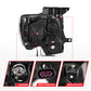Anzo Ford F-150 09-14 Projector Switchback Headlights U-Bar Black W/ Amber
