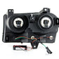 Anzo 2005-2010 Chrysler 300 Crystal Headlights w/ Halo Chrome (CCFL)