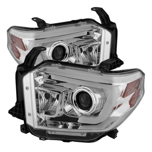 Spyder Toyota Tundra 2014-2016 Projector Headlights Light Bar DRL Chrome PRO-YD-TTU14-DRL-C 5080141