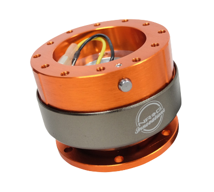 NRG Quick Release Gen 2.0 - Orange Body / Titanium Chrome Ring