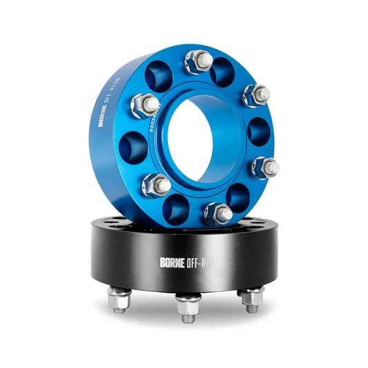 Borne Off-Road Wheel Spacers - 6x139.7 - 106 - 50mm - M12 - Blue BNWS-004-500BL