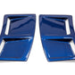 OLM S207 Style Paint Matched Rear Bumper Vent Inserts - Galaxy Blue Pearl - 2015-2021 Subaru WRX / STI