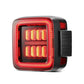 AlphaRex 18-23 Jeep Wrangler JL NOVA Prismatic LED Taillights Black-Red 602020 *Discontinued