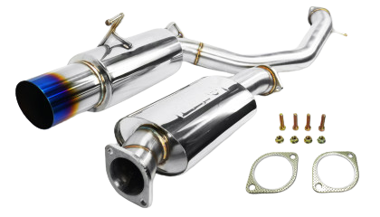 ISR Performance GT Single Exhaust With Burnt Tip - Nissan 370Z
