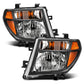 ANZO 2005-2008 Nissan Pathfinder Crystal Headlight  Black Amber 111434