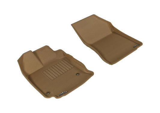 3D MAXpider 2013-2015 Toyota Venza Kagu 1st Row Floormat - Tan L1TY13411502