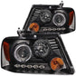 Anzo 2004-2008 Ford F-150 Projector Headlights w/ Halo and LED Black G2