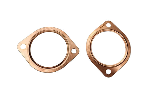 SPDZ1 2-Bolt Copper Exhaust Flange Gasket 2.5" & 3" | High Temp Reusable Seal