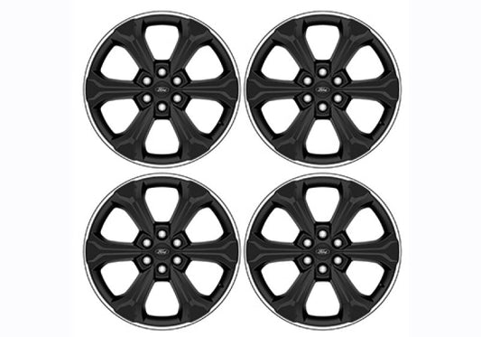 Ford Racing 2024 F-150 22in Wheel Kit - Black w/Machined Face M-1007K-S2295BA