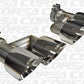 Corsa Performance 15-16 Ford Mustang GT 5.0 Polish Quad Tips Kit