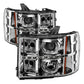 SPYDER Xtune GMC Sierra 1500/2500/3500 07-13 Projector Headlights LED Halo- Chrome PRO-JH-GSIE07-CFB-C 9032288