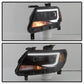 SPYDER xTune Chevy Colorado 15-17 HalogenOnly Projector Headlights - Black Smoked PRO-JH-CCO04-LBDRL-BSM 9039300