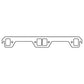 Cometic Gasket Cometic AMC Gen-3 V8 .064in ArmorCore Exhaust Manifold Gasket Set - With Rectangular Ports C5101-064
