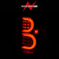 ANZO 2002-2009 Chevrolet Trailblazer LED Tail Lights w/ Light Bar Black Housing Clear Lens 311371