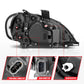 ANZO 2002-2014 Freightliner M2 LED Crystal Headlights Black Housing w/ Clear Lens (Pair) 131030