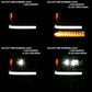 ANZO 16-18 Chevrolet Silverado 1500 LED Projector Headlights w/Plank Style Switchback Chrome w/Amber 111421