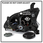 SPYDER xTune 13-15 Nissan Sentra DRL LED Light Bar Halogen Projector Headlights - Black (PRO-JH-NS13-LB-BK) 9042966