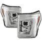 Spyder Ford F250/350/450 11-16 V2 High-Power LED Headlights-White Light Bar-Chrome PRO-YD-FS11V2PL-C 5087881