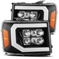 AlphaRex 07-13 GMC 1500HD NOVA LED Proj Headlights Plank Style Chrome w/Activ Light/Seq Signal/DRL 880608 *Discontinued