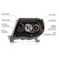 Anzo 2005-2011 Toyota Tacoma Projector Headlights w/ Halo Black