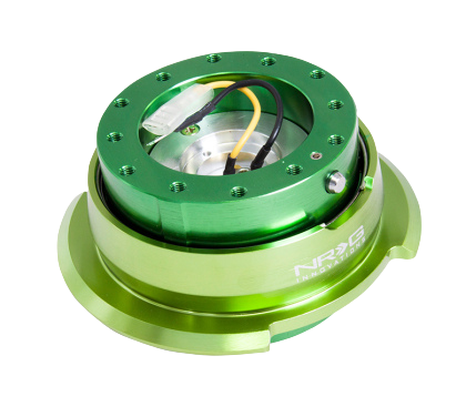 NRG Quick Release Kit Gen 2.8 - Green Body / Titanium Chrome Ring