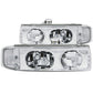 Anzo Chrome Crystal Headlights 1995-2005 Chevrolet Astro