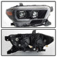 SPYDER xTune Toyota Tacoma 16-18 DRL Light Bar Projector Headlights - Black PRO-JH-TTA16-LBDRL-BK 9039256