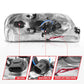 ANZO 1997-2003 Ford F-150 Projector Headlights w/ Light Bar Chrome Housing 111504