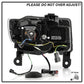 SPYDER 14-21 Jeep Grand Cherokee Proj Headlights - Halogen Model Only - PRO-YD-JGC14HALSI-SBGR-BK 5088949