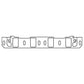 Cometic Gasket Cometic Ford 302/351W V8 Intake Manifold Gasket .060in Fiber 1.400in X 2.250in Port 20 Pack CP15649