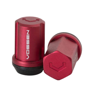 Vossen 35mm Lug Nut - 14x1.5 - 19mm Hex - Cone Seat - Red (Set of 20)