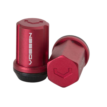 Vossen 35mm Lug Nut - 14x1.5 - 19mm Hex - Cone Seat - Red (Set of 20)