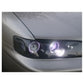 Spyder Honda Accord 94-97 1PC Projector Headlights LED Halo Amber Reflctr Blk PRO-YD-HA94-AM-BK 5010698