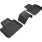 3D MAXpider 2018-2019 BMW 6 Series Gran Turismo Kagu 2nd Row Floormats - Black L1BM09121509