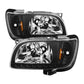 SPYDER Xtune Toyota Tacoma 01-04 1 Piece w/ Black Trim Crystal Headlights Black HD-ON-TT01-1PC-LED-BK 5056214