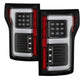 Spyder 15-18 Ford F-150 Light Bar LED Tail Lights (w/Blind Spot) - Black (ALT-YD-FF15015BS-LBLED-BK) 5085313