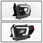 SPYDER 14-17 Toyota Tundra(SR/SR5) Light Bar Projector Headlights - LED - Black PRO-YD-TTU14AP-BK 5088055
