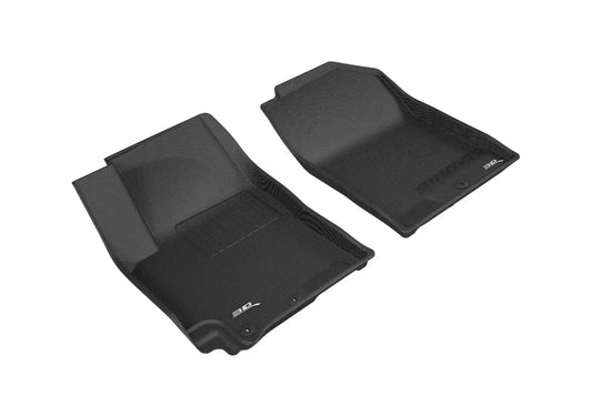 3D MAXpider 2018-2020 Kia Rio/Rio 5-Door Kagu 1st Row Floormat - Black L1KA04311509