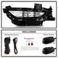 Spyder Chrysler 200 2015-2016 OEM Style Full LED Fog Lights W/Universal Switch- Clear 5086945