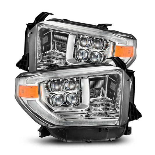 AlphaRex 14-21 Toyota Tundra NOVA LED Proj HL Chrome w/Actv Light & Seq. Sig + Switchback DRL 880831 *Discontinued