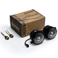 AlphaRex Universal Chrysler/Dodge/Hummer/Jeep DoubleTap Dual Color LED Proj Fog Lights - White/Amber 210004 *Discontinued