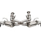 Corsa 2020 Corvette C8 3in Valved Cat-Back 4.5in Pol Quad Tips Fits Factory Perf Exhaust Deletes AFM 21103